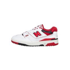 Buty New Balance 550 Białe/Czerwone. Białe obuwie sportowe damskie New Balance, bez wzorów, z gumy, do koszykówki. Za 554.15 zł.