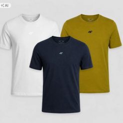 T-SHIRT MĘSKI 4F KOLEKCJA LIMITOWANA 3 SZT KOMPLET KOSZULEK M3947 SS26. T-shirty męskie 4f, m, bez wzorów, z bawełny, sportowe, bez kołnierzyka. Za 182.98 zł.