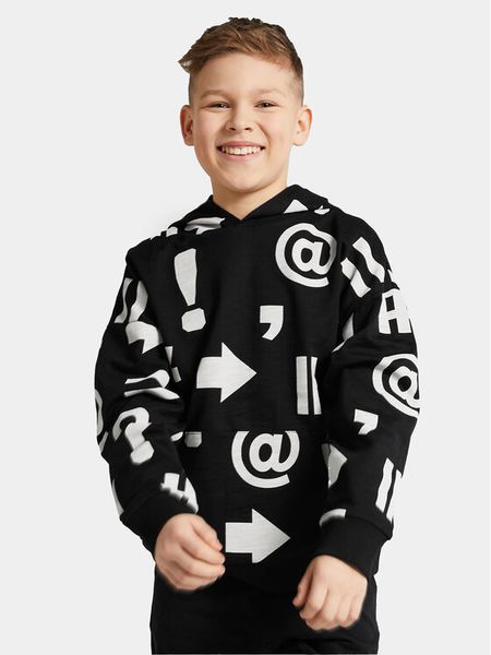 Coccodrillo Bluza WC4132301VBA Czarny Regular Fit. Czarne bluzy dla chłopców COCCODRILLO, bez wzorów, z bawełny, bez ramiączek, bez kaptura. Za 59.99 zł.