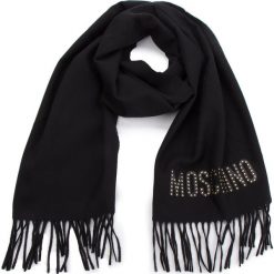Szal MOSCHINO - 30580 M1878 016. Czarne szaliki męskie MOSCHINO, z materiału. Za 439.00 zł.