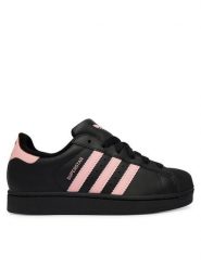 Adidas Sneakersy Superstar II JR9862 Czarny. Czarne trampki i tenisówki chłopięce Adidas, bez wzorów, ze skóry, bez zapięcia. Za 399.99 zł.