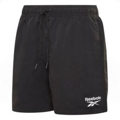 Spodnie do wody męskie Reebok Swim Short Yale. Czarne spodnie sportowe męskie Reebok, na lato, l, bez wzorów, z materiału. Za 77.35 zł.