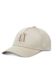 Armani Exchange Czapka z daszkiem XW000957 AF13846 U1092 Beżowy. Brązowe czapki i kapelusze damskie Armani Exchange, bez wzorów, z bawełny. Za 199.99 zł.