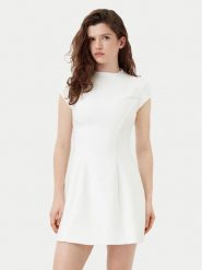 Bardot Sukienka koktajlowa 59329DB Biały Regular Fit. Białe sukienki damskie Bardot, bez wzorów, z syntetyku, wizytowe, bez kołnierzyka, bez ramiączek. Za 339.99 zł.