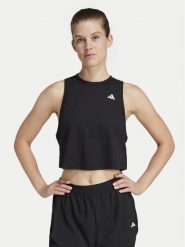 Adidas Koszulka techniczna Train Essentials Boxy Workout JF1025 Czarny Regular Fit. Czarne koszulki sportowe damskie Adidas, m, bez wzorów, z syntetyku, bez kołnierzyka, bez ramiączek, na fitness i siłownię. Za 79.99 zł.