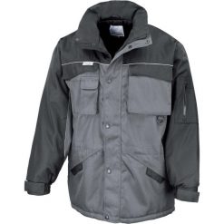 Parka Result Heavy Duty. Szare kurtki męskie RESULT, na zimę, m, bez wzorów, bez kaptura. Za 306.00 zł.