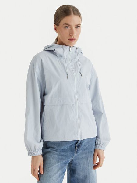 Calvin Klein Jeans Wiatrówka Essential LV047F507G Błękitny Regular Fit. Niebieskie kurtki damskie Calvin Klein Jeans, s, bez wzorów, z jeansu, bez kaptura. Za 424.99 zł.