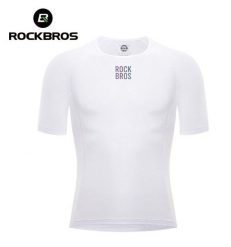 Ultralekka męska bielizna termoaktywna do jazdy na rowerze ROCKBROS. Biała bielizna termoaktywna męska ROCKBROS, l, z materiału. Za 98.12 zł.