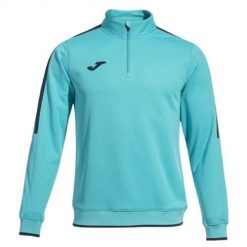 Bluza sportowa męska Joma Olimpiada. Niebieskie bluzy męskie Joma, m, bez wzorów, z materiału, bez kaptura, trekkingowe. Za 212.00 zł.