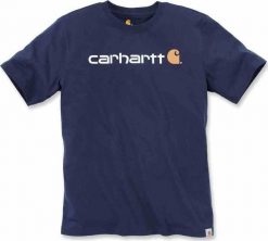 Carhartt Koszulka Carhartt Core Logo T-Shirt Navy. Niebieskie t-shirty męskie Carhartt, m, bez wzorów, bez kołnierzyka. Za 105.42 zł.