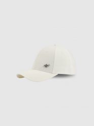 4F Czapka z daszkiem strapback uniseks - biała XS/S (56cm). Białe czapki i kapelusze damskie 4f, bez wzorów, klasyczne. Za 69.99 zł.