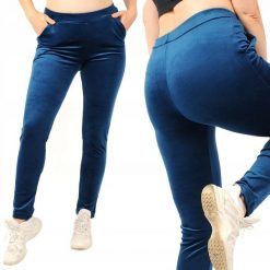 4f Dresy damskie Spodnie dresowe Welurowe Morska Zieleń XL. Zielone spodnie dresowe damskie 4f, xl, bez wzorów, z dresówki. Za 84.71 zł.