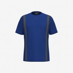 CLUB 25 TECH T-Shirt Men. Niebieskie koszulki sportowe męskie Head, bez wzorów, bez kołnierzyka, bez ramiączek, tenisowe. Za 153.00 zł.