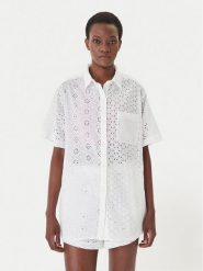 LAUREN RALPH LAUREN Koszula 21484383 Biały Relaxed Fit. Białe koszule damskie Lauren Ralph Lauren, m, bez wzorów, z bawełny, bez kołnierzyka, bez ramiączek. Za 1,619.00 zł.