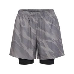 Szorty 2 w 1 Hummel Hiit Intensity. Szare krótkie spodenki sportowe męskie Hummel, m, bez wzorów, z materiału, na fitness i siłownię. Za 278.00 zł.