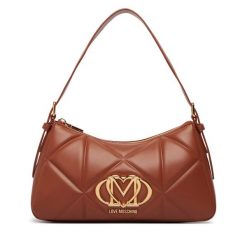 Torebka LOVE MOSCHINO. Brązowe torebki do ręki damskie Love Moschino, bez wzorów, klasyczne, bez dodatków. Za 879.99 zł.