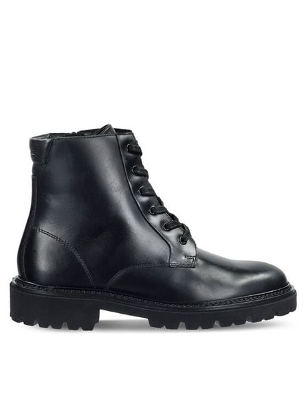 Gant Trapery 31531116 Czarny. Czarne śniegowce i trapery damskie GANT, ze skóry. Za 469.99 zł.