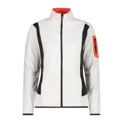 Bluza damska turystyczna CMP 34E6846. Białe bluzy sportowe damskie CMP, l, bez wzorów, bez kaptura, trekkingowe. W wyprzedaży za 258.99 zł.