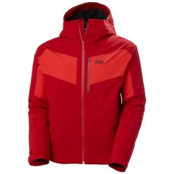Kurtka narciarska Helly Hansen Carv Lifaloft 2.0. Czerwone kurtki męskie Helly Hansen, l, bez wzorów, z dzianiny, klasyczne, bez kaptura. Za 1,451.00 zł.
