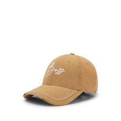 Damska czapka z daszkiem Boss Equestrian Cordoroy. Brązowe czapki i kapelusze damskie BOSS EQUESTRIAN, bez wzorów, z futra, eleganckie. Za 265.00 zł.