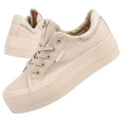 Buty Lee Cooper LCW-24-31-2181L beżowy. Brązowe obuwie sportowe damskie bez wzorów, z gumy, tenisowe. Za 255.37 zł.