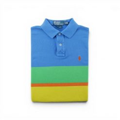 Second life - Koszulka męska Polo Ralph Lauren z krótkim rękawem - Jak nowy. Niebieskie koszulki sportowe męskie Ralph Lauren, l, bez wzorów, bez kołnierzyka, bez ramiączek, na golfa. Za 127.76 zł.