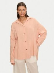 Roxy Koszula Morning Time ERJWT03613 Koralowy Regular Fit. Pomarańczowe bluzki damskie Roxy, xl, bez wzorów, z bawełny, bez kołnierzyka, bez ramiączek. Za 159.99 zł.