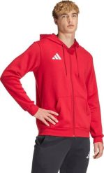 Adidas Bluza męska adidas Entrada 26 FZ Hoody czerwona KF5944 3XL. Czerwone bluzy męskie Adidas, m, bez wzorów, bez kaptura. Za 195.90 zł.