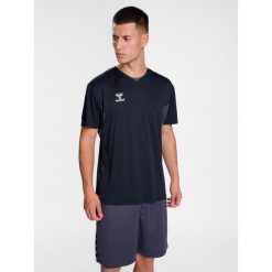 Jersey Hummel Authentic. Czarne koszulki sportowe męskie Hummel, bez wzorów, z jersey, bez kołnierzyka, bez ramiączek, do piłki ręcznej. Za 157.00 zł.