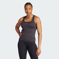Top AEROKNIT. Czarne obuwie sportowe damskie Adidas, bez wzorów, z materiału, na fitness i siłownię. Za 159.00 zł.