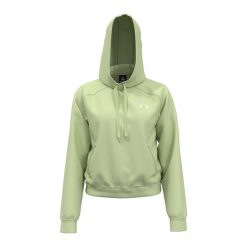 Bluza damska Under Armour Pro Fleece Hoodie. Zielone bluzy sportowe damskie Under Armour, l, bez wzorów, bez kaptura, na fitness i siłownię. Za 209.99 zł.