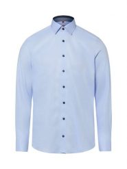 Finshley & Harding koszula biznesowa Mężczyźni Slim Fit Bawełna (100%) niebieski, 44. Niebieskie koszule męskie Finshley & Harding, m, bez wzorów, z bawełny, biznesowe, bez kołnierzyka, bez ramiączek. Za 229.95 zł.