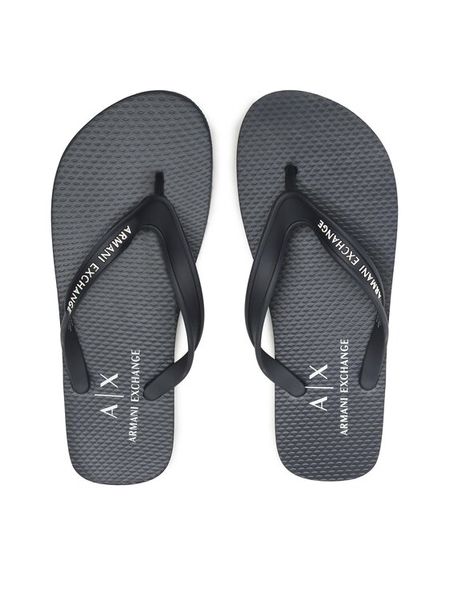 Armani Exchange Japonki XUQ002 XV676 00285 Granatowy. Niebieskie klapki męskie Armani Exchange, z syntetyku. Za 209.99 zł.