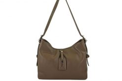 Codzienna torebka damska na ramię - Beżowa ciemna. Brązowe torby na ramię damskie Barberinis, bez wzorów, ze skóry, biznesowe, małe, bez dodatków. Za 222.99 zł.