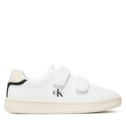 Sneakersy Calvin Klein. Białe trampki i tenisówki chłopięce Calvin Klein, bez wzorów, bez zapięcia. Za 314.99 zł.