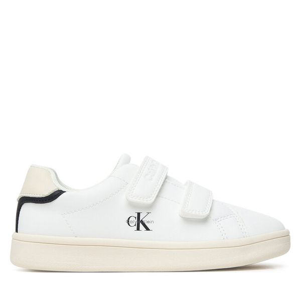 Sneakersy Calvin Klein. Białe trampki i tenisówki chłopięce Calvin Klein, bez wzorów, bez zapięcia. Za 279.99 zł.