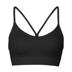 Top treningowy damski Casall Seamless Graphical Rib Sports. Czarne obuwie sportowe damskie Casall, bez wzorów, na fitness i siłownię. Za 98.99 zł.
