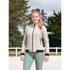 Damska bluza jeździecka Le Sabotier Marine. Brązowe bluzy damskie LE SABOTIER, l, bez wzorów, z materiału, bez kaptura. Za 619.50 zł.
