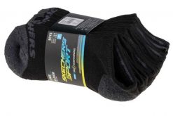 Skechers 3pk Womens Non Terry Low Cut, damskie skarpetki wielokolorowe. Czarne skarpety damskie Skechers, bez wzorów, z materiału. Za 59.99 zł.