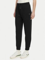 Lacoste Spodnie dresowe XF0047 Czarny Regular Fit. Czarne spodnie dresowe damskie Lacoste, bez wzorów, z bawełny. Za 649.99 zł.