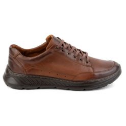 Olivier Buty męskie skórzane casual 928ma brązowe. Brązowe półbuty na co dzień męskie ze skóry, casualowe, bez zapięcia. Za 351.82 zł.