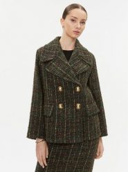 Luisa Spagnoli Płaszcz przejściowy Scellino 540182 Khaki Regular Fit. Brązowe płaszcze damskie Luisa Spagnoli, xs, bez wzorów, z syntetyku, bez kaptura. Za 3,379.00 zł.