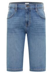 Bermudy ze stretchem. Niebieskie jeansy męskie bonprix, klasyczne. Za 139.99 zł.
