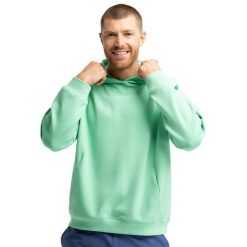 Męska bluza z kapturem do gry w padla Padel Siroko Break Green. Zielone bluzy męskie SIROKO, m, bez wzorów, z bawełny, z kapturem. Za 169.00 zł.
