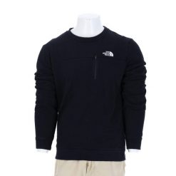 Second life - Bluza męska The North Face czarna - Jak nowy. Czarne bluzy męskie The North Face, l, bez wzorów, z materiału, bez kaptura, na fitness i siłownię. Za 127.76 zł.
