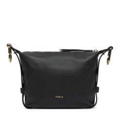 Torebka Furla. Czarne torebki do ręki damskie Furla, bez wzorów, klasyczne, bez dodatków. Za 629.99 zł.