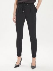 Boss Spodnie materiałowe Tariyanah 50490039 Czarny Regular Fit. Czarne spodnie materiałowe damskie Boss, bez wzorów, z materiału. Za 529.99 zł.