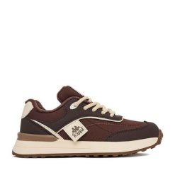 Sneakersy Kappa. Brązowe trampki i tenisówki chłopięce Kappa, bez wzorów, bez zapięcia. Za 139.99 zł.