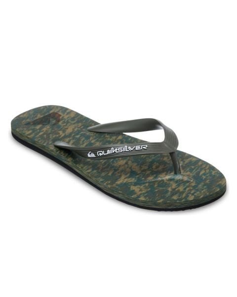 Klapki dla Mężczyzn MOLOKAI RECYCLED Brązowy. Zielone klapki męskie Quiksilver, z gumy. Za 66.49 zł.