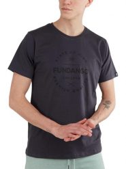 T-shirt męski Fundango Basic - T Logo-4 krótki rękaw. Szare t-shirty męskie Fundango, m, bez wzorów, z bawełny, sportowe, bez kołnierzyka. Za 99.00 zł.